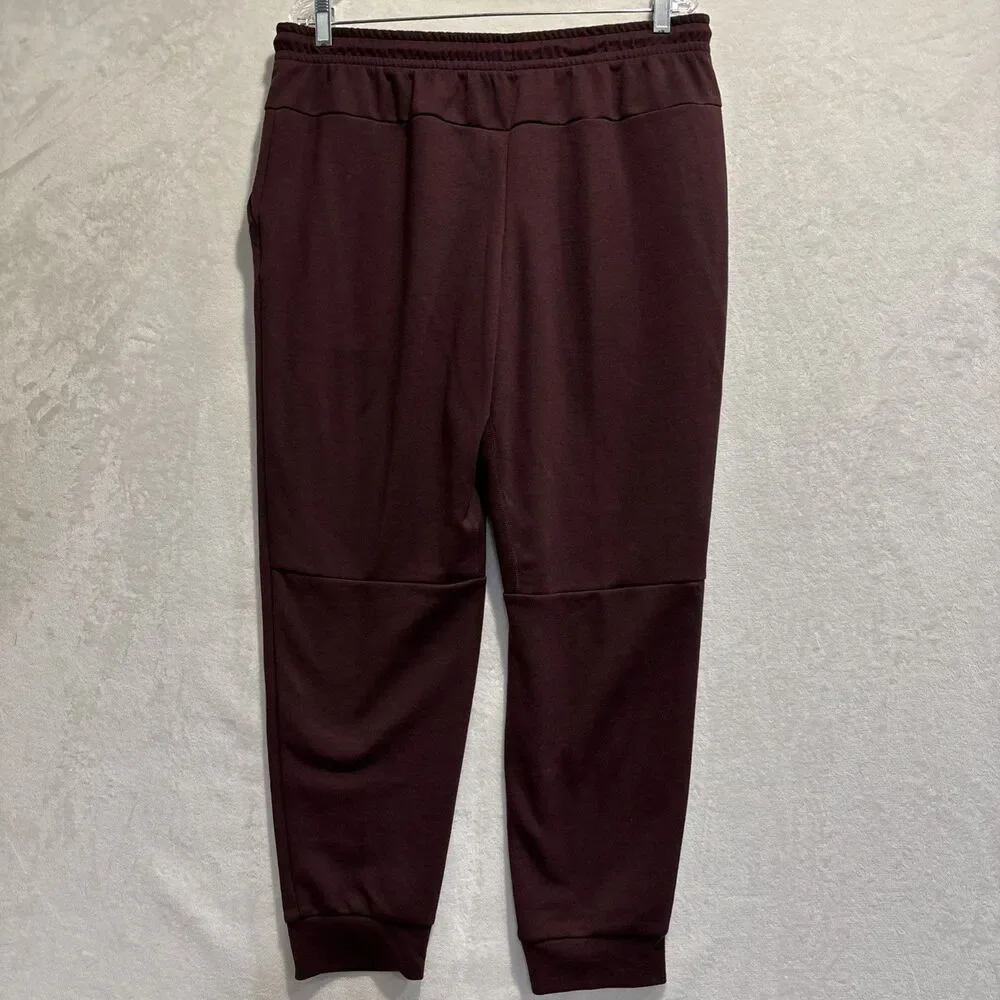 Nike Dri-FIT Primary Fleece UV Performance Joggers Men's Large Burgundy Crush